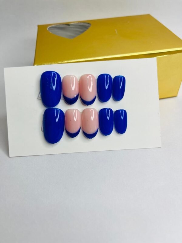 Best press on nails with royal blue