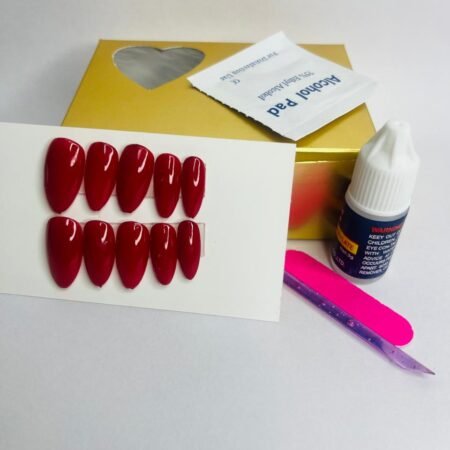 Best press on nails with plane red color